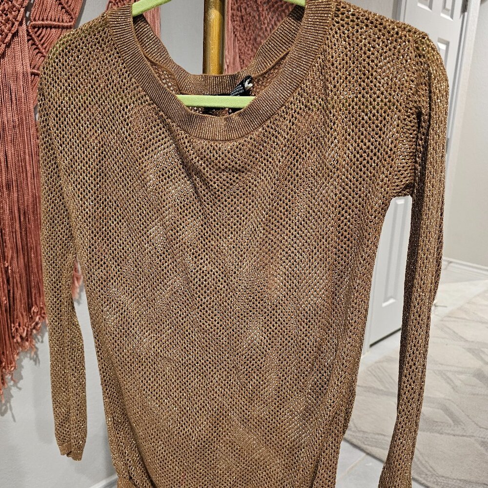 Moda International Gold Sweater